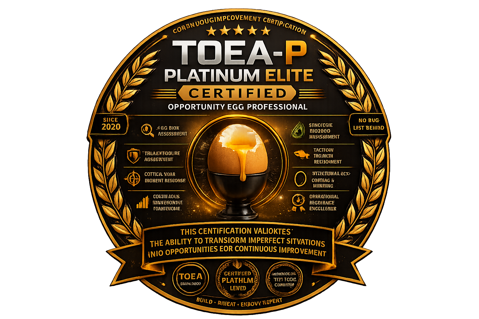 TOEA-P Platinum Elite certification badge